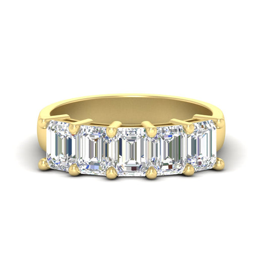 emerald-cut-5-stone-wedding-band-diamond-4-carat-in-yellow-gold-fdwb8008emsleep-4.00ct-nl-yg