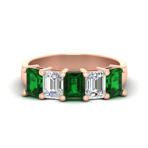 emerald-cut-5-stone-wedding-band-emerald-4-carat-in-rose-gold-fdwb8008emgemgrsleep-4.00ct-nl-rg