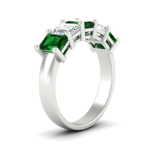 emerald-cut-5-stone-wedding-band-emerald-4-carat-in-white-gold-fdwb8008emgemgrangle2-4.00ct-nl-wg