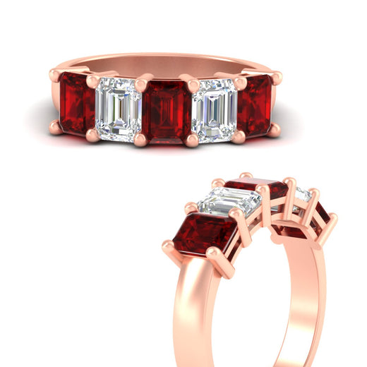 emerald-cut-5-stone-wedding-band-ruby-4-carat-in-rose-gold-fdwb8008emgrudrangle3-4.00ct-nl-rg