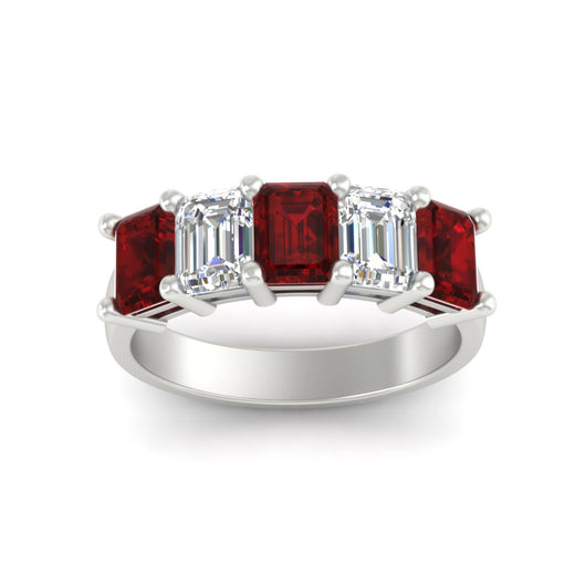 emerald-cut-5-stone-wedding-band-ruby-4-carat-in-white-gold-fdwb8008emgrudrangle5-4.00ct-nl-wg