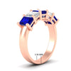 Load image into Gallery viewer, emerald-cut-5-stone-wedding-band-sapphire-4-carat-in-rose-gold-fdwb8008emgsablangle2-4.00ct-nl-rg-hw