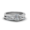 Load image into Gallery viewer, emerald-cut-Infinity-twist-diamond-matching-bridal-set-in-950-Platinum-FD8253EM-NL-WG