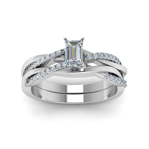 emerald-cut-Infinity-twist-diamond-matching-bridal-set-in-950-Platinum-FD8253EM-NL-WG