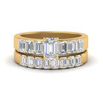 Load image into Gallery viewer, emerald-cut-accent-emerald-cut-diamond-wedding-set-in-FD9591EMANGLE3-NL-YG
