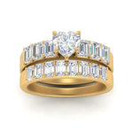 Load image into Gallery viewer, emerald-cut-accent-heart-diamond-wedding-set-in-FD9591HTANGLE3-NL-YG
