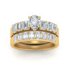 Load image into Gallery viewer, emerald-cut-accent-pear-diamond-wedding-set-in-FD9591PEANGLE3-NL-YG