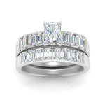 Load image into Gallery viewer, emerald-cut-accent-radiant-diamond-wedding-set-in-FD9591RAANGLE3-NL-WG
