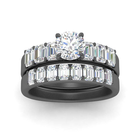 emerald-cut-accent-round-diamond-wedding-set-in-black-gold-FD9591ROANGLE3-NL-BG