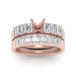 Load image into Gallery viewer, emerald-cut-accent-semi-mount-diamond-wedding-set-in-FD9591SMANGLE3-NL-RG
