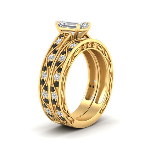 emerald-cut-antique-filigree-black-diamond-bridal-ring-set-in-yellow-gold-fdens3543emgblackangle2-nl-yg.jpg