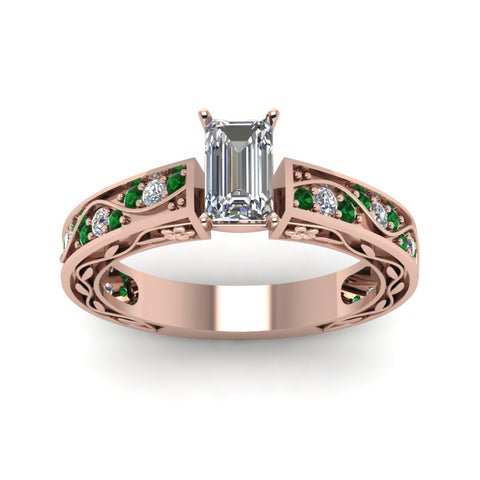 emerald-cut-antique-filigree-diamond-ring-with-emerald-in-14K-rose-gold-FDENS3543EMRGEMGRANGLE5-NL-RG