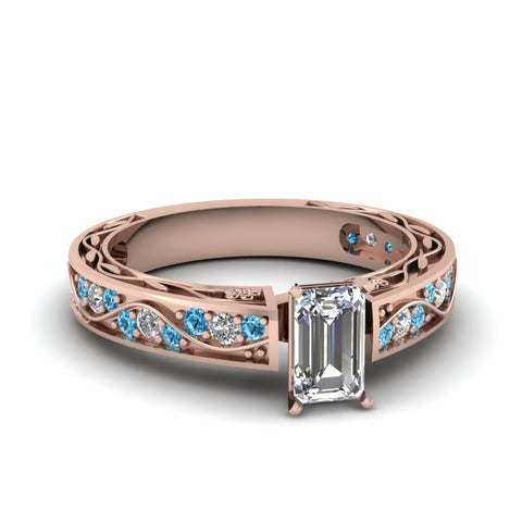 emerald-cut-antique-filigree-diamond-ring-with-ice-blue-topaz-in-14K-rose-gold-FDENS3543EMRGICBLTO-NL-RG