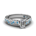 Load image into Gallery viewer, emerald-cut-antique-filigree-diamond-ring-with-ice-blue-topaz-in-14K-white-gold-FDENS3543EMRGICBLTO-NL-WG_766d05d2-59ae-4519-bbcf-67c0ce0e0830
