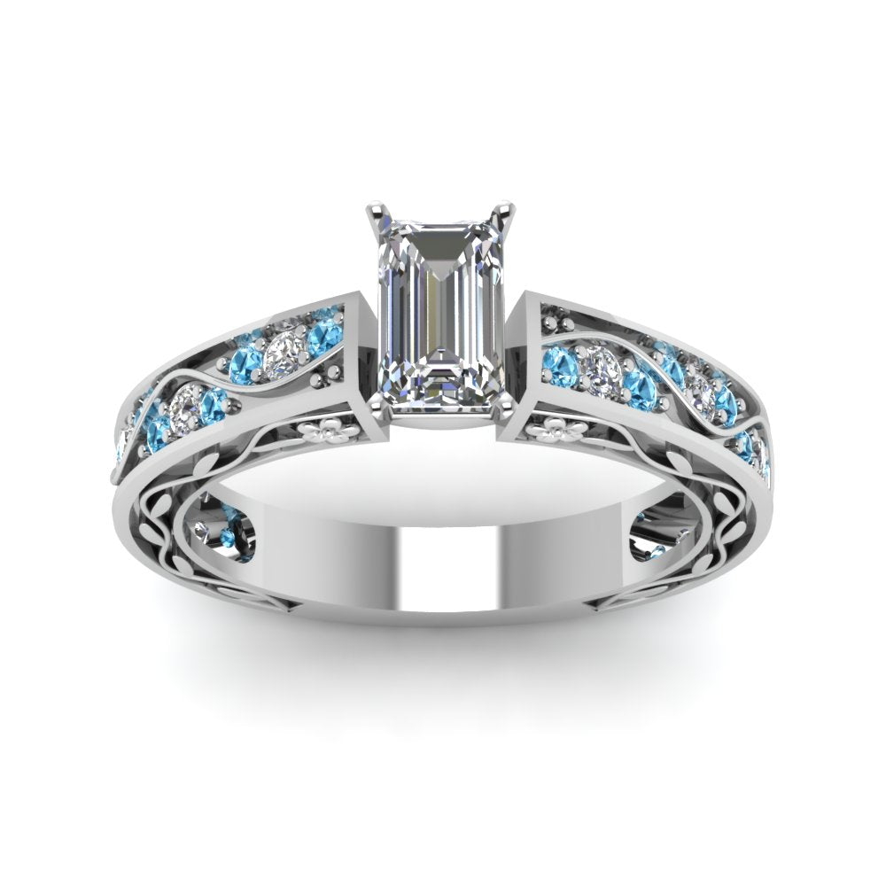 emerald-cut-antique-filigree-diamond-ring-with-ice-blue-topaz-in-950-platinum-FDENS3543EMRGICBLTOANGLE5-NL-WG