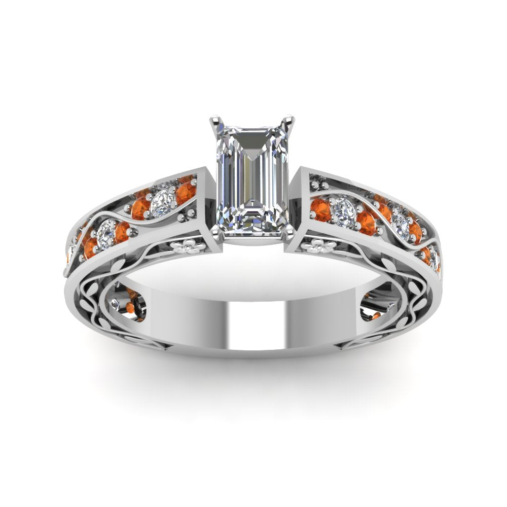emerald-cut-antique-filigree-diamond-ring-with-orange-sapphire-in-14K-white-gold-FDENS3543EMRGSAORANGLE5-NL-WG_72ab3b31-57dc-4ac3-8c4f-032b8103ccc5