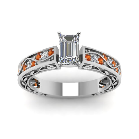 emerald-cut-antique-filigree-diamond-ring-with-orange-sapphire-in-950-platinum-FDENS3543EMRGSAORANGLE5-NL-WG