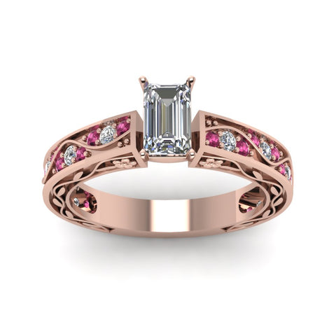 emerald-cut-antique-filigree-diamond-ring-with-pink-sapphire-in-14K-rose-gold-FDENS3543EMRGSADRPIANGLE5-NL-RG