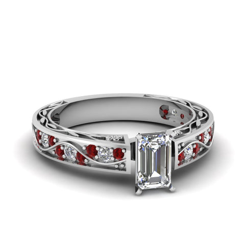 emerald-cut-antique-filigree-diamond-ring-with-ruby-in-14K-white-gold-FDENS3543EMRGRUDR-NL-WG_941657c3-dbbd-4f28-94b4-0d9998bc977c