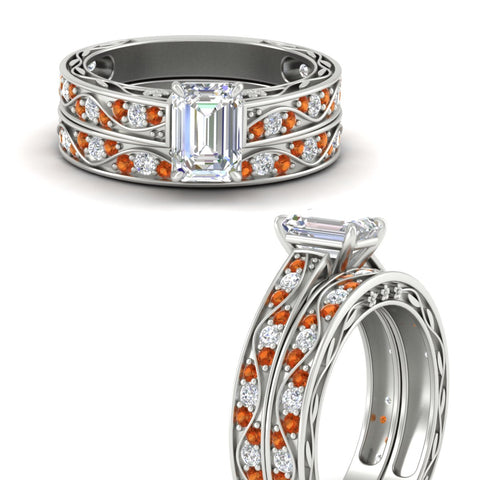 emerald-cut-antique-filigree-orange-sapphire-bridal-ring-set-in-white-gold-fdens3543emgsaorangle3-nl-wg.jpg