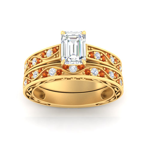 emerald-cut-antique-filigree-orange-sapphire-bridal-ring-set-in-yellow-gold-fdens3543emgsaorangle5-nl-yg.jpg