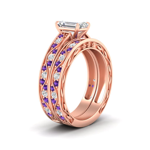 emerald-cut-antique-filigree-purple-topaz-bridal-ring-set-in-rose-gold-fdens3543emgvitoangle2-nl-rg.jpg