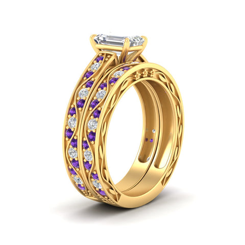 emerald-cut-antique-filigree-purple-topaz-bridal-ring-set-in-yellow-gold-fdens3543emgvitoangle2-nl-yg.jpg