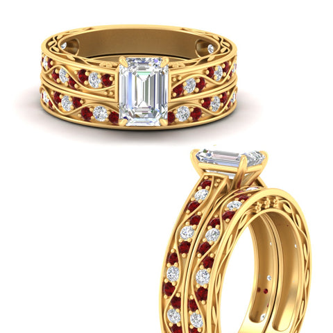 emerald-cut-antique-filigree-ruby-bridal-ring-set-in-yellow-gold-fdens3543emgrudrangle3-nl-yg.jpg