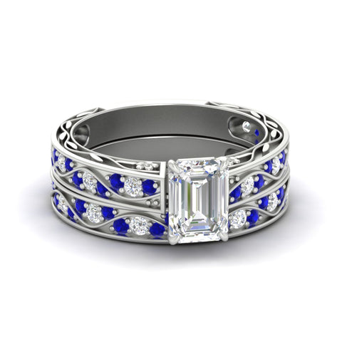 emerald-cut-antique-filigree-sapphire-bridal-ring-set-in-white-gold-fdens3543emgsablsleep-nl-wg.jpg