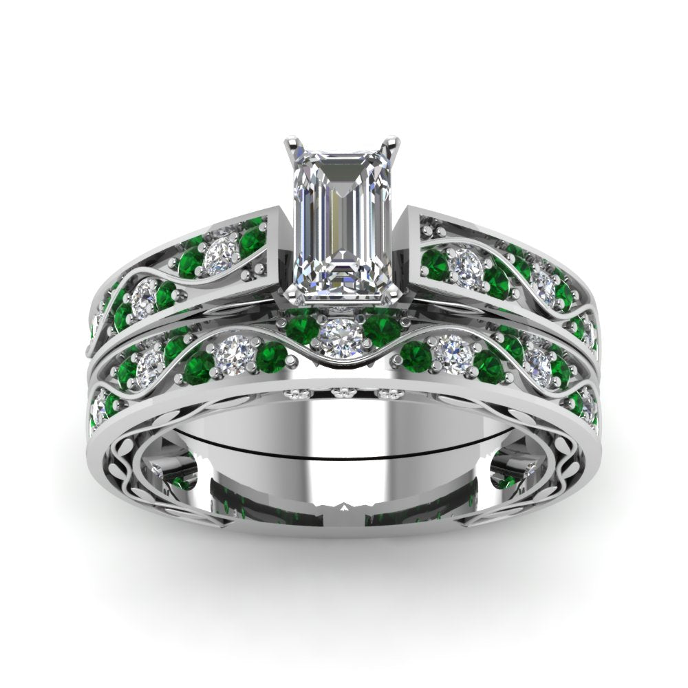 emerald-cut-antique-filigree-wedding-ring-set-with-emerald-in-white-gold-FDENS3543EMGEMGRANGLE5-NL-WG