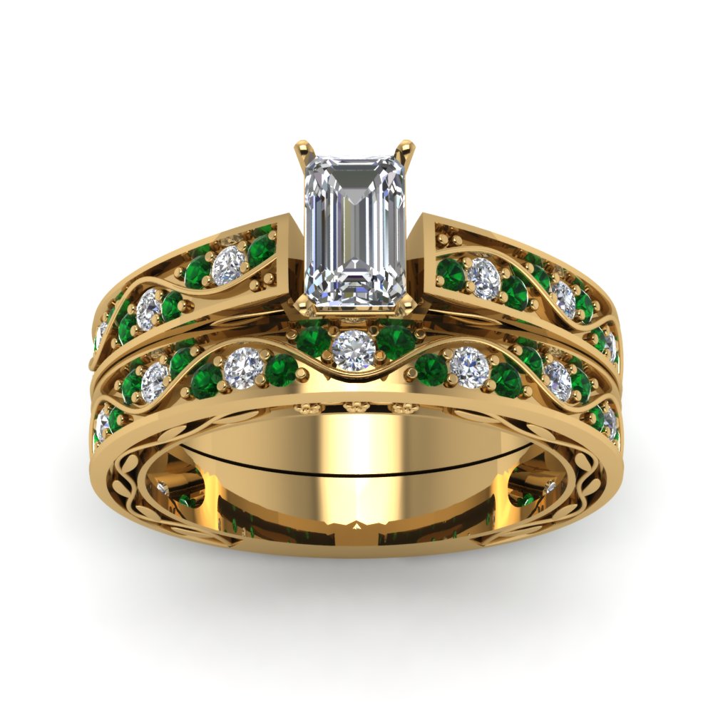 emerald-cut-antique-filigree-wedding-ring-set-with-emerald-in-yellow-gold-FDENS3543EMGEMGRANGLE5-NL-YG