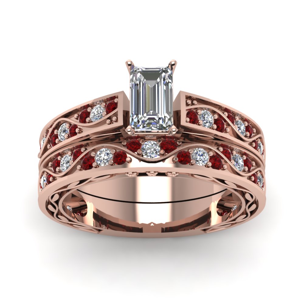 emerald-cut-antique-filigree-wedding-ring-set-with-ruby-in-rose-gold-FDENS3543EMGRUDRANGLE5-NL-RG