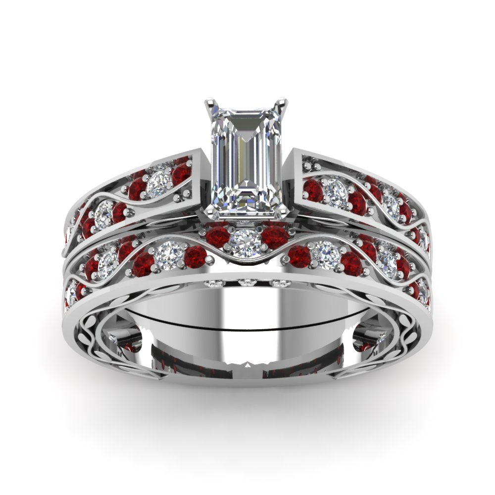 emerald-cut-antique-filigree-wedding-ring-set-with-ruby-in-white-gold-FDENS3543EMGRUDRANGLE5-NL-WG