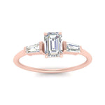 Load image into Gallery viewer, emerald-cut-bar-baguette-3-stone-diamond-engagement-ring-in-FDENS100EMR-NL-RG