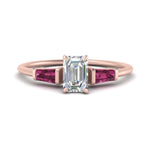 Load image into Gallery viewer, emerald-cut-bar-baguette-3-stone-pink-sapphire-engagement-ring-in-FDENS100EMRGSADRPI-NL-RG