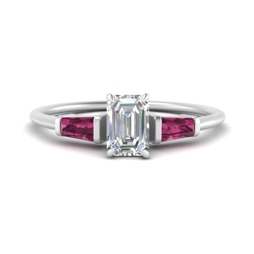 emerald-cut-bar-baguette-3-stone-pink-sapphire-engagement-ring-in-FDENS100EMRGSADRPI-NL-WG