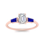Load image into Gallery viewer, emerald-cut-bar-baguette-3-stone-sapphire-engagement-ring-in-FDENS100EMRGSABL-NL-RG