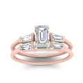 Thumbnail 30 - emerald-cut-bar-set-diamond-ring-with-matching-3-baguette-wedding-band-in-rose-gold-FDENS100EMANGLE5-NL-RG