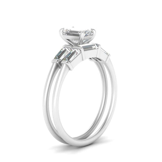 emerald-cut-bar-set-diamond-ring-with-matching-3-baguette-wedding-band-in-white-gold-FDENS100EMANGLE2-NL-WG