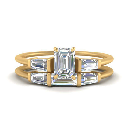 Emerald-Cut-Bar-Baguette-3-Stone-Lab-Diamond-Engagement-Ring-In-14K-Yellow-Gold-FDENS100R-HAND-YG