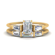 emerald-cut-bar-set-diamond-ring-with-matching-3-baguette-wedding-band-in-yellow-gold-FDENS100EM-NL-YG