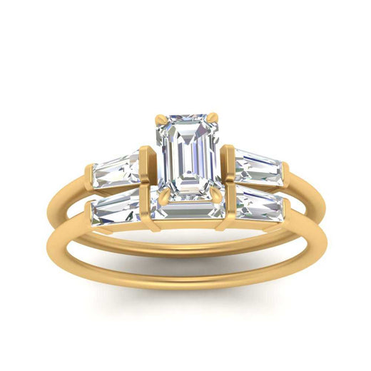 emerald-cut-bar-set-diamond-ring-with-matching-3-baguette-wedding-band-in-yellow-gold-FDENS100EMANGLE5-NL-YG