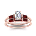 Thumbnail 39 - emerald-cut-bar-set-ruby-ring-with-matching-3-baguette-wedding-band-in-rose-gold-FDENS100EMGRUDRANGLE5-NL-RG