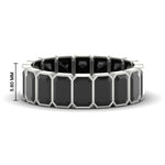 Load image into Gallery viewer, Emerald Cut Bezel 6 Carat Diamond Wedding Band
