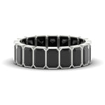 Load image into Gallery viewer, Emerald Cut Bezel 6 Carat Diamond Wedding Band

