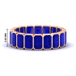 Load image into Gallery viewer, Emerald Cut Bezel 6 Carat Diamond Wedding Band
