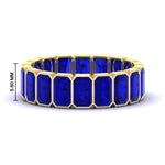 Load image into Gallery viewer, Emerald Cut Bezel 6 Carat Diamond Wedding Band
