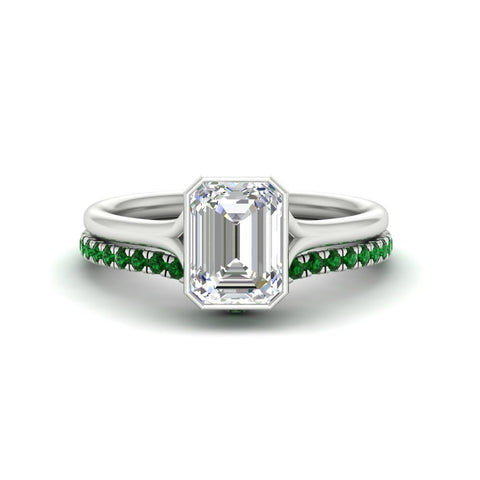 emerald-cut-bezel-solitaire-ring-with-green-emerald-band-in-white-gold-FD11229EMGEMGR-NL-WG.jpg?v=1758702848