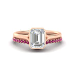 Load image into Gallery viewer, emerald-cut-bezel-solitaire-ring-with-pink-sapphire-band-in-rose-gold-FD11229EMGSADRPI-NL-RG_7489c1c1-bb85-4c6c-b8d5-a1b815c8be40.jpg?v=1758702930
