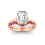 Load image into Gallery viewer, emerald-cut-bezel-solitaire-ring-with-pink-sapphire-band-in-rose-gold-FD11229EMGSADRPIANGLE5-NL-RG_a8c7591f-8be1-4a78-a8a9-d8bc668871c0.jpg?v=1758702930
